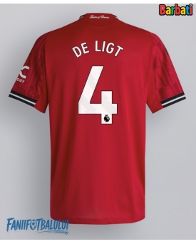 Manchester United Matthijs de Ligt #4 Tricou Fotbal Replică 2025-26 Barbati Acasa